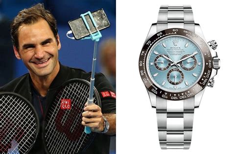 roger federer rolex wrist